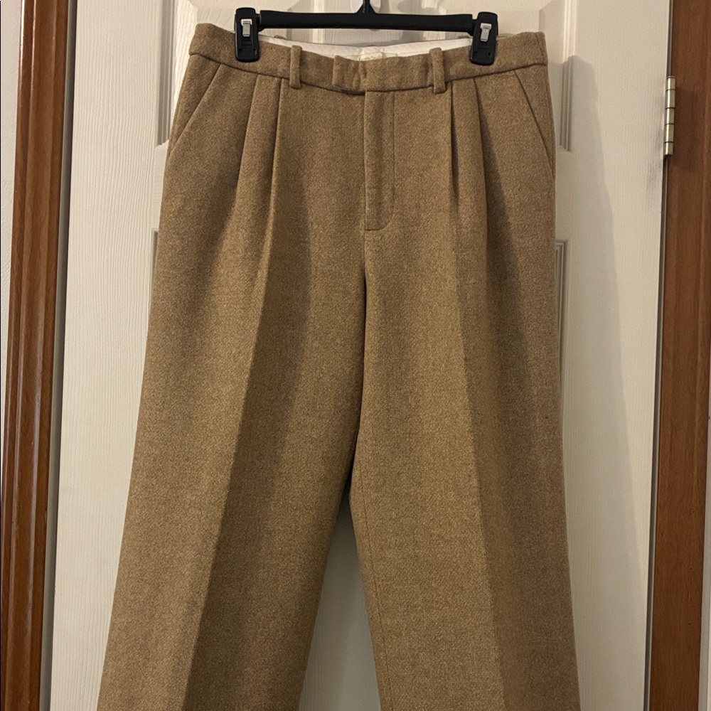 Favorite Daughter ‘The Agnes Pant’ Camel Women's Wool Trousers